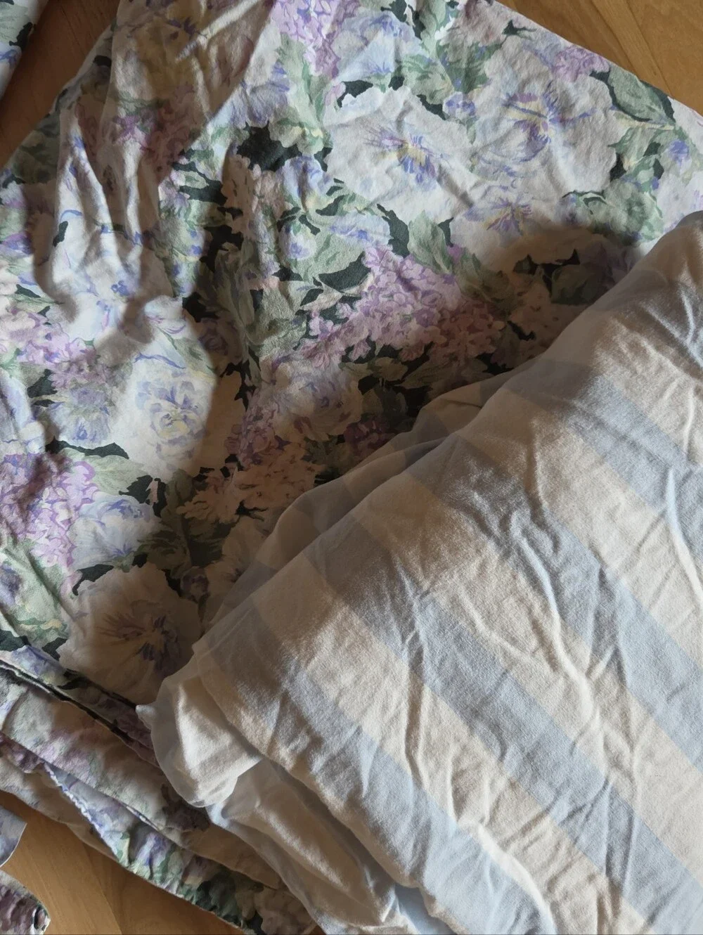 RARE Eileen West Delphinium Comforter Set